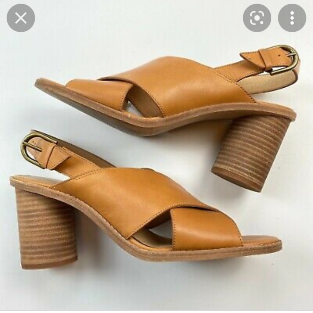 Madewell Ruthie Crisscross Sandal in Leather